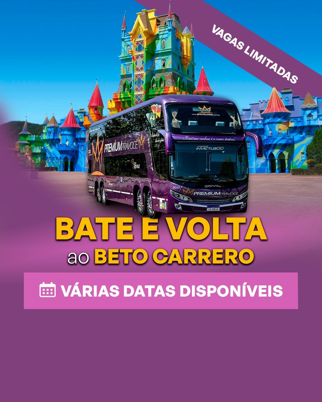 Excursões e pacotes turísticos